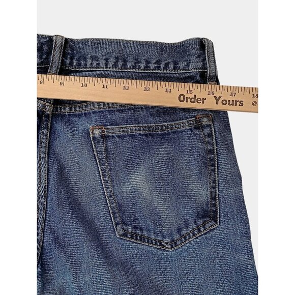 Club Monaco Jeans Mens 33x32 Blue Japanese Indigo Denim Straight Leg Made Japan - Picture 10 of 11